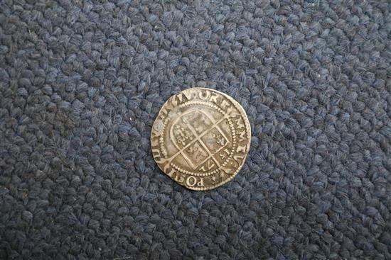 Elizabeth I silver coinage - a shilling and three sixpences (4)